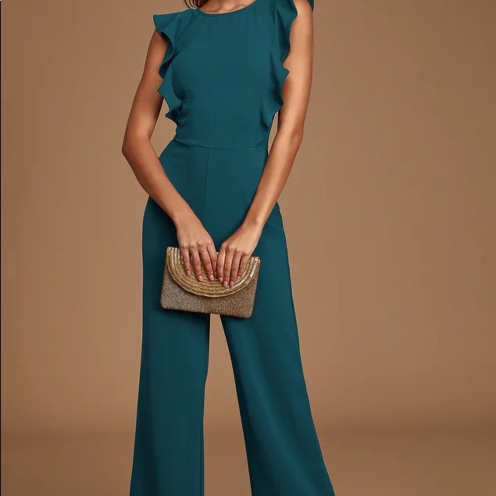 Jumpsuit Lulus sz M teal